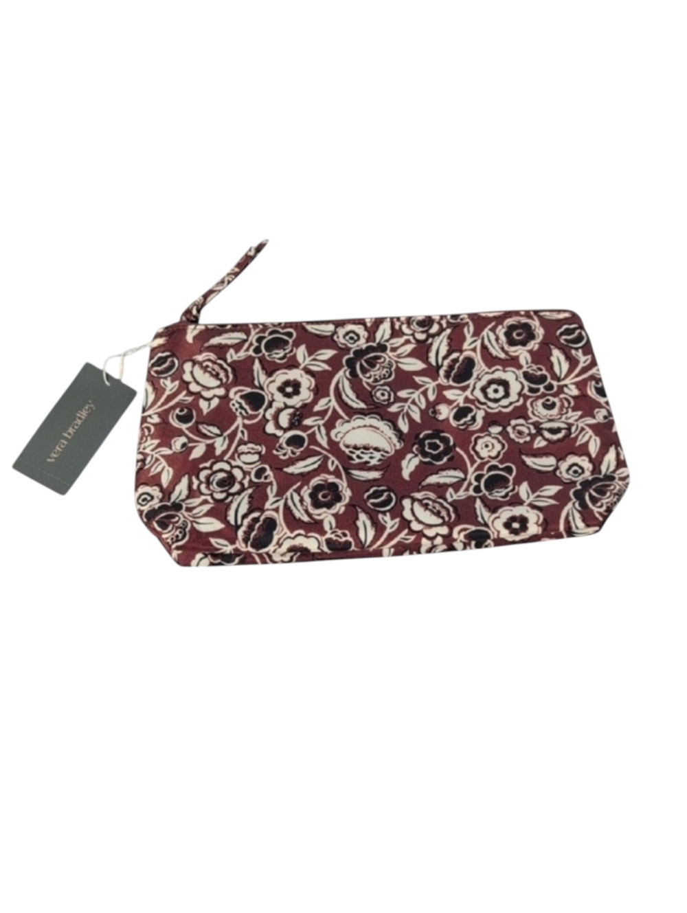 Vera Bradley Medium Pouch in Bubbly Flowers Cinnamon